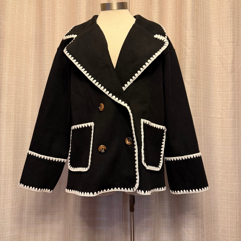Wool look coat